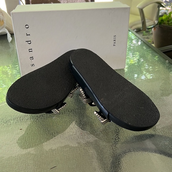 Sandro Western Buckle Sandals - Picture 6 of 10